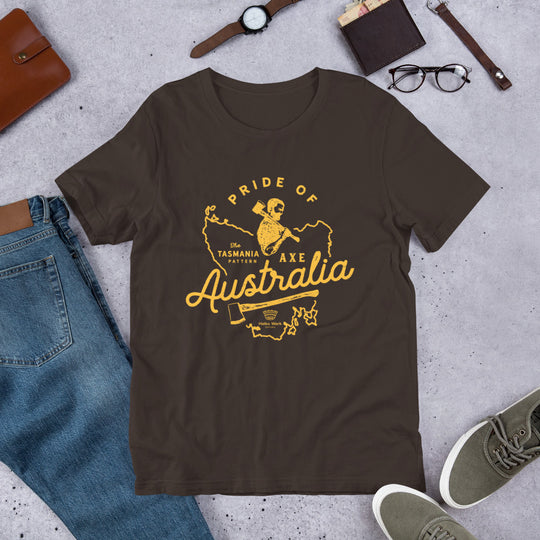 Pride of Australia T-Shirt - Brown