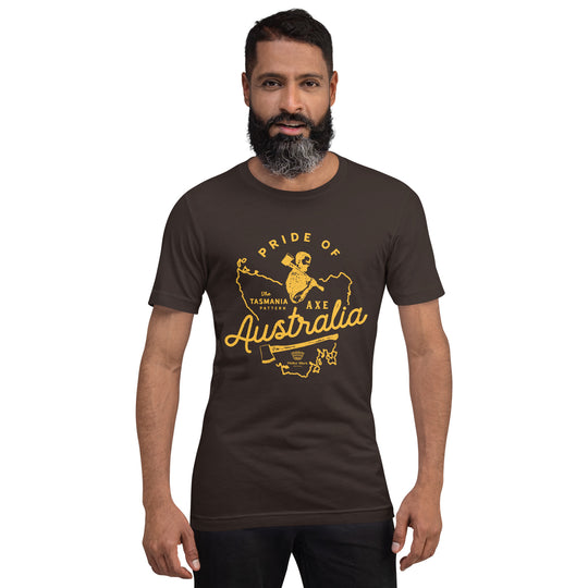 Pride of Australia T-Shirt - Brown