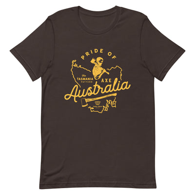 Pride of Australia T-Shirt - Brown